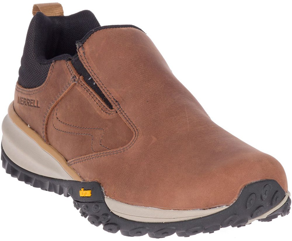 Merrell Slip Ons Brown - Havoc Wells Moc - Mens 41UBONZCE